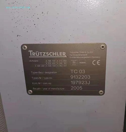 Used 4 sets Trutzschler TC03 carding for sale