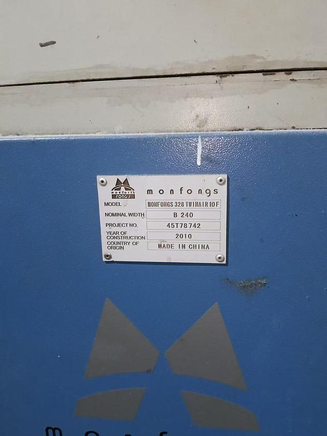 Used 2010 Monfongs stenter for fabric
