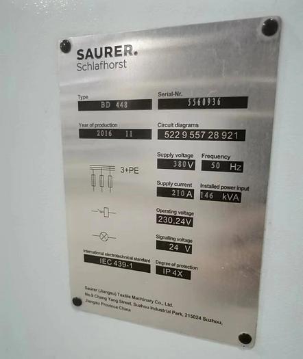 Used BD448/BD480 Rotor Spinning machines