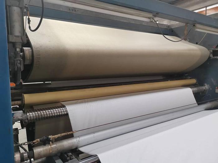 Used Santex open width compactor for fabric