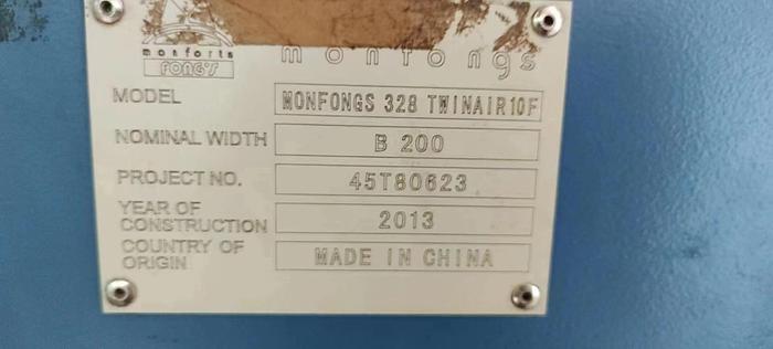 Used MONFONGS STENTER FOR FABRIC