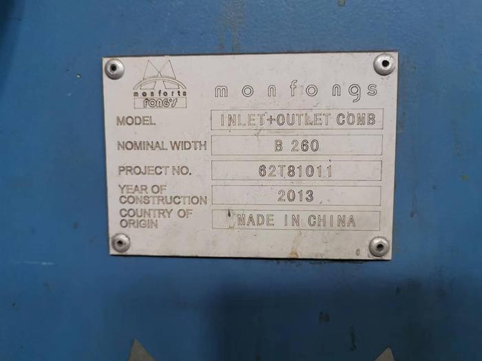 Used 2013 Monfongs stenter for fabric
