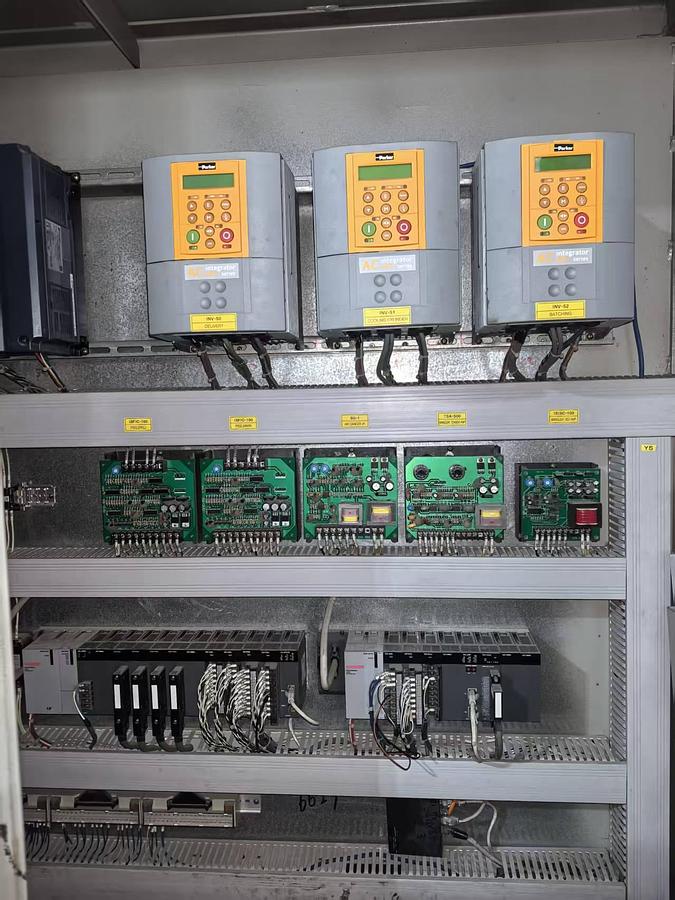 Used Bianco slitting machine for fabric