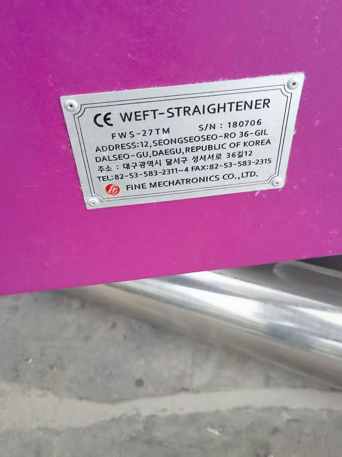 Used IL SUNG stenter for fabric