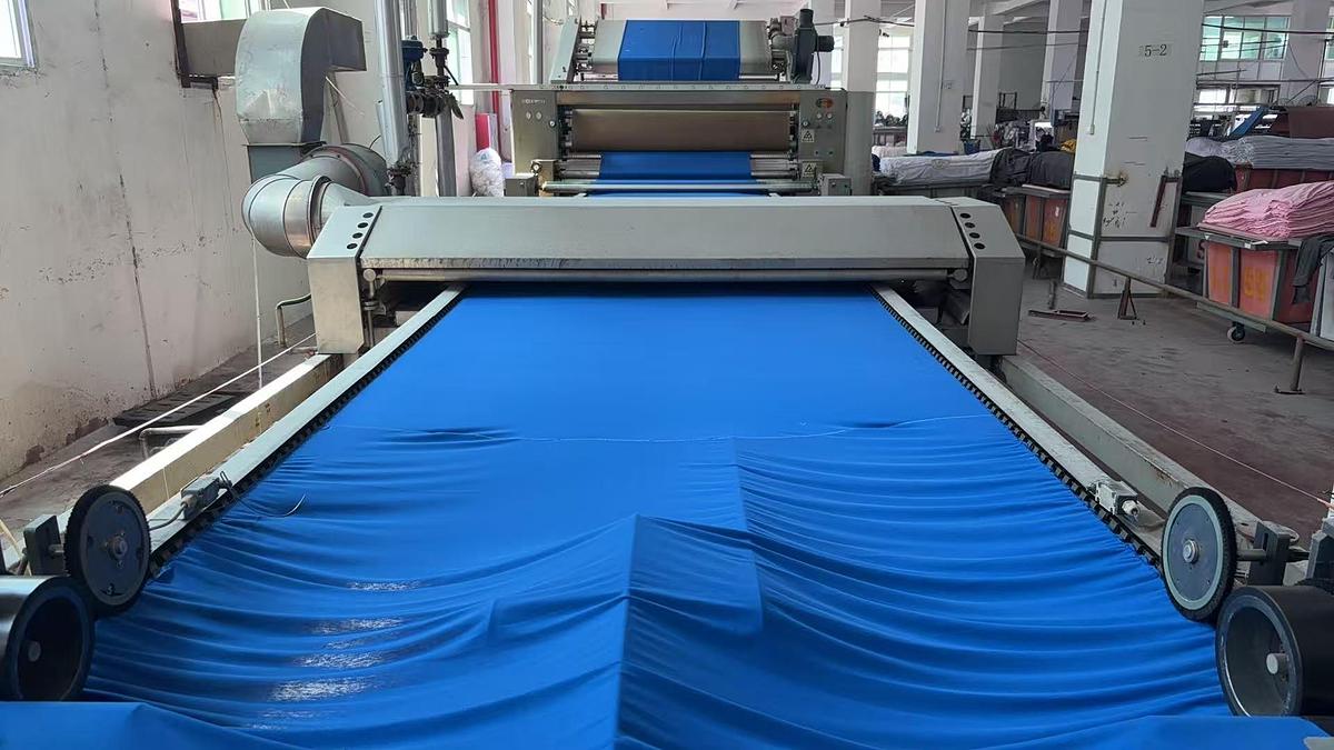 Used Ferraro compactor machine for fabric