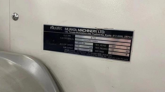 Used 3 sets Muratec vortex 870 spinning machine