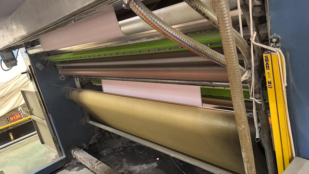 Used Monforts compactor for fabric