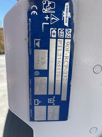 Used 13,500 POUND HYSTER MDL S135FT FORKLIFT ROLL CLAMP COMPATIBLE-SALE PENDING