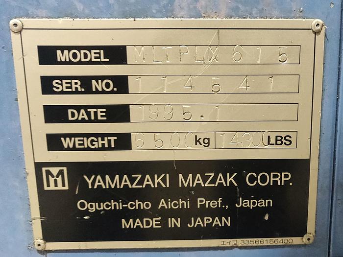 Used USED CNC LATHE MANUF, MAZAK, MODEL MULTIPLEX 615