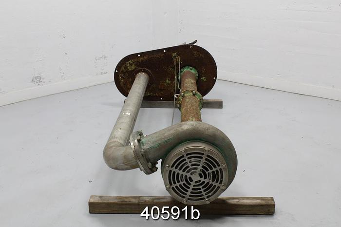 Used Goulds 3171 Vertical Sump Pump, 6x8x13, Stainless Steel #40591