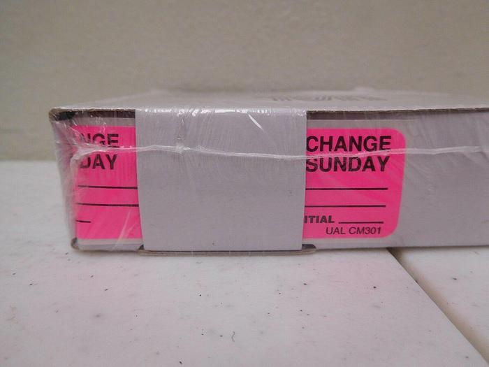 Used Lot of 9 United Ad Label ULCM301 "Change Sunday" Florescent Pink 3x7/8"- 320/RL