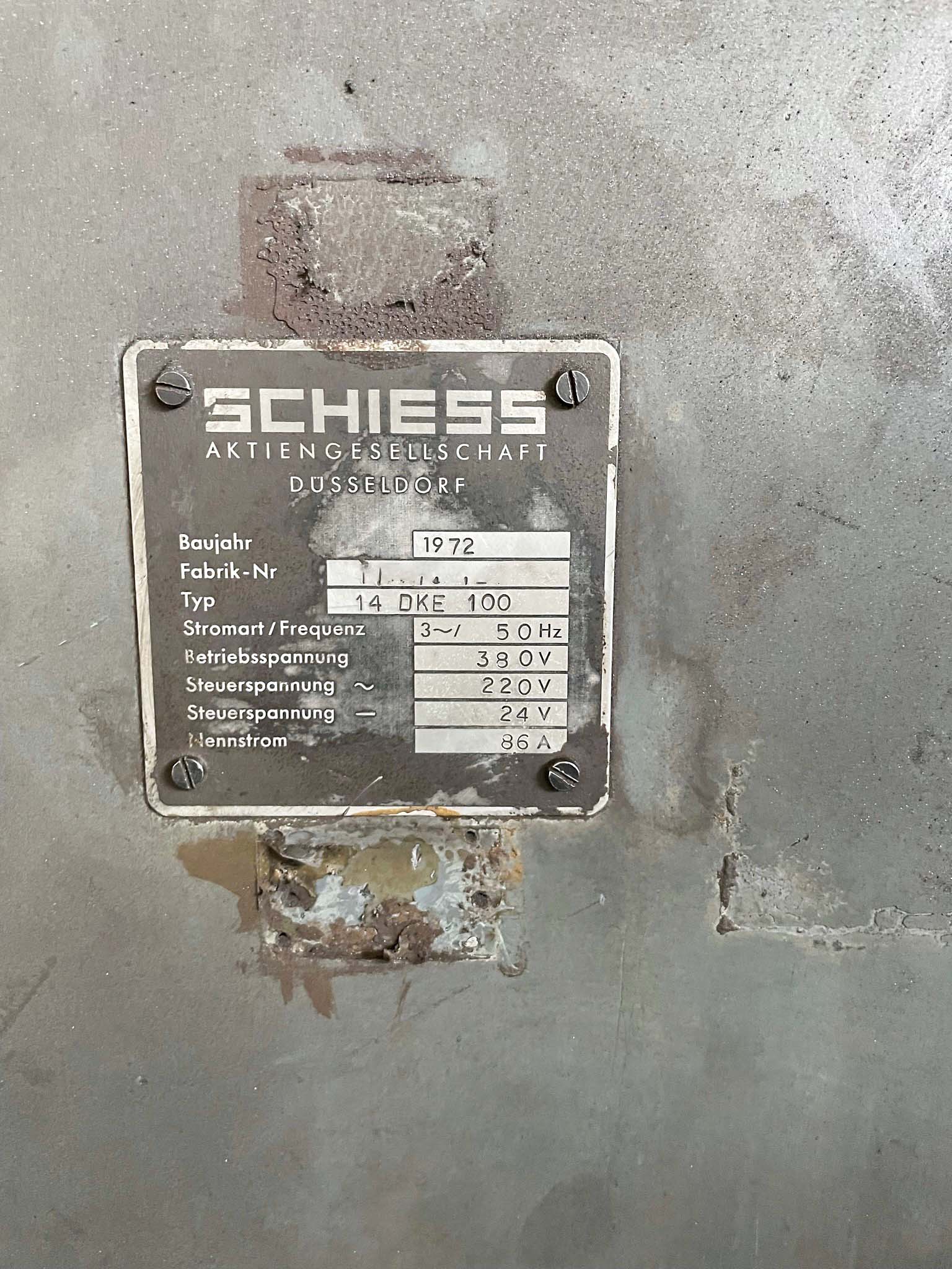 Used SCHIESS 14 DKE 100 - Vertical Turret Lathe - 1976