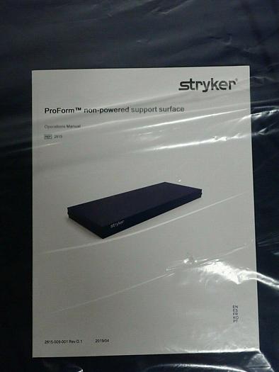 Used Stryker 2815 ProForm Non-Powered Support Surface Therapeutic Basic Bed Mattress