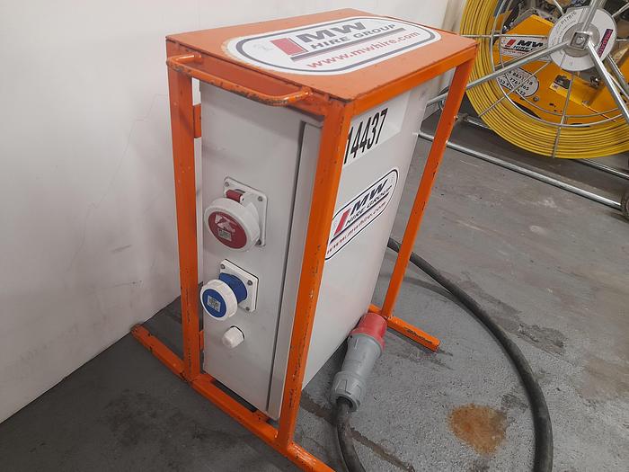 Used Site Distribution Boards 63A 3 Phase Input with 3 Phase 32A and 16A Sockets