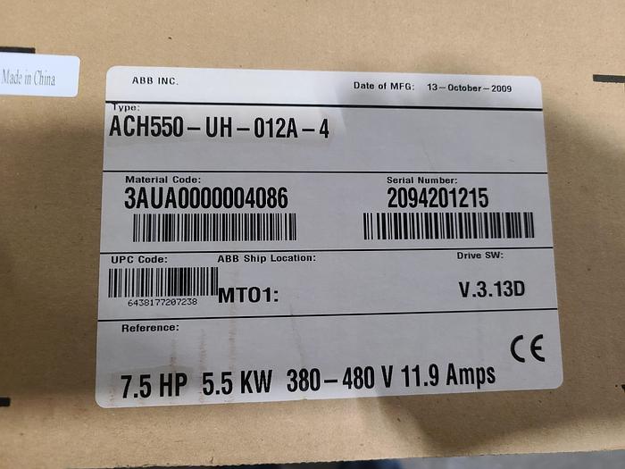 ABB 550 AC Drives 20 HP Electric Motor Drives MANY AVAILABLE!!!