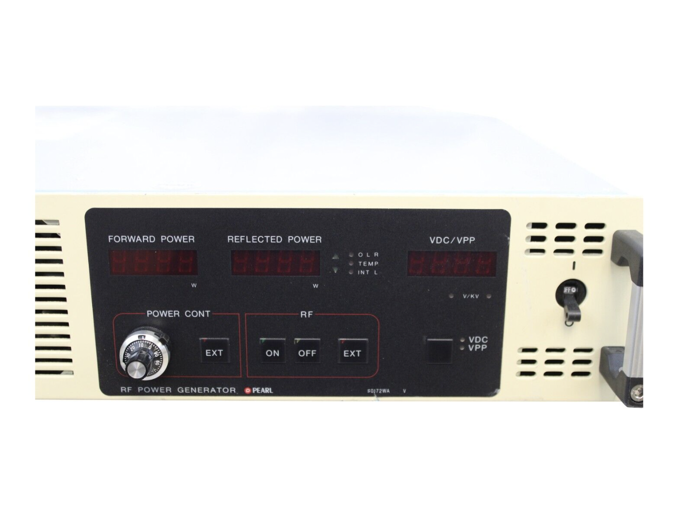 Used Pearl Kogyo Co RP-500-13M( T04) RF POWER GENERATOR 180-220VAC 3 50/60HZ 2K VA