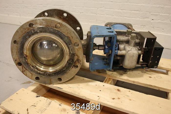 Used Neles Jamesbury R23CB08CCJDV 8" V-Ball Control Valve #35489