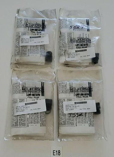 *NEW* LOT OF 4 WILKERSON LRP-96-679 Fill Plug & O-ring Lubricator Fill Plug Kit
