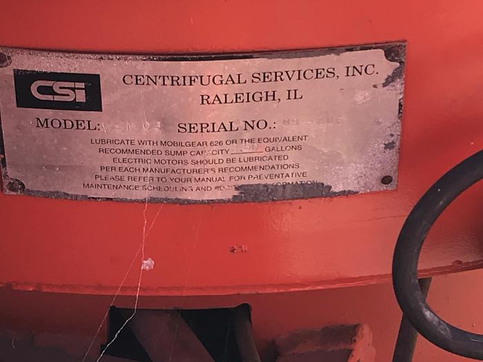 Refurbished 2009 Centrifugal Services, INC. CSI 03 Verti-G