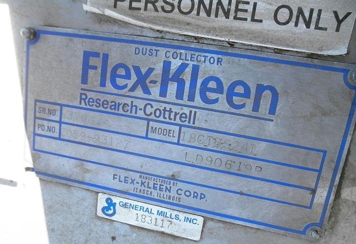 Used Dust Collector, Baghouse, 160 SF, Flex Kleen, Mdl 18CTB, #S741234