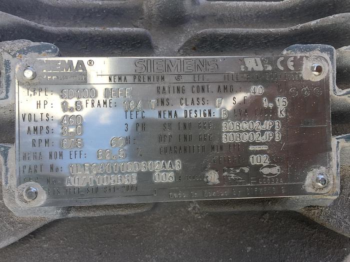 Used Hopper, 50 CF, S/st, Dims, Rietz, Screw #S741178