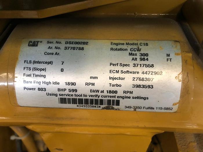 Caterpillar generators Marine Tier II with class certificates