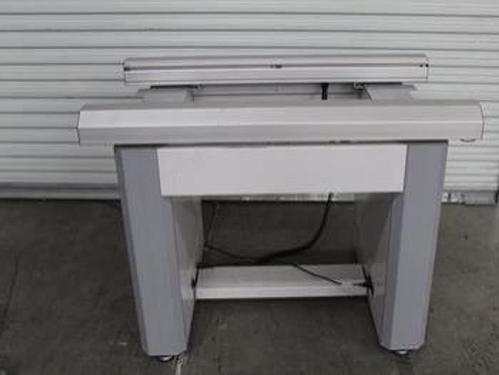 Used MYDATA MYCRONIC Electrodesign Conveyor 47" long, 2 stage