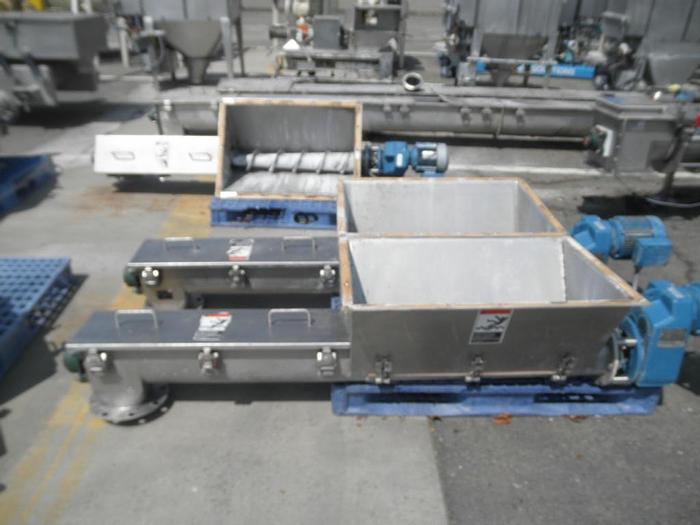 Used Bin, 175 CF, S/st, 60" X 10', Live Bin Bottom, Auger (3) #S740527