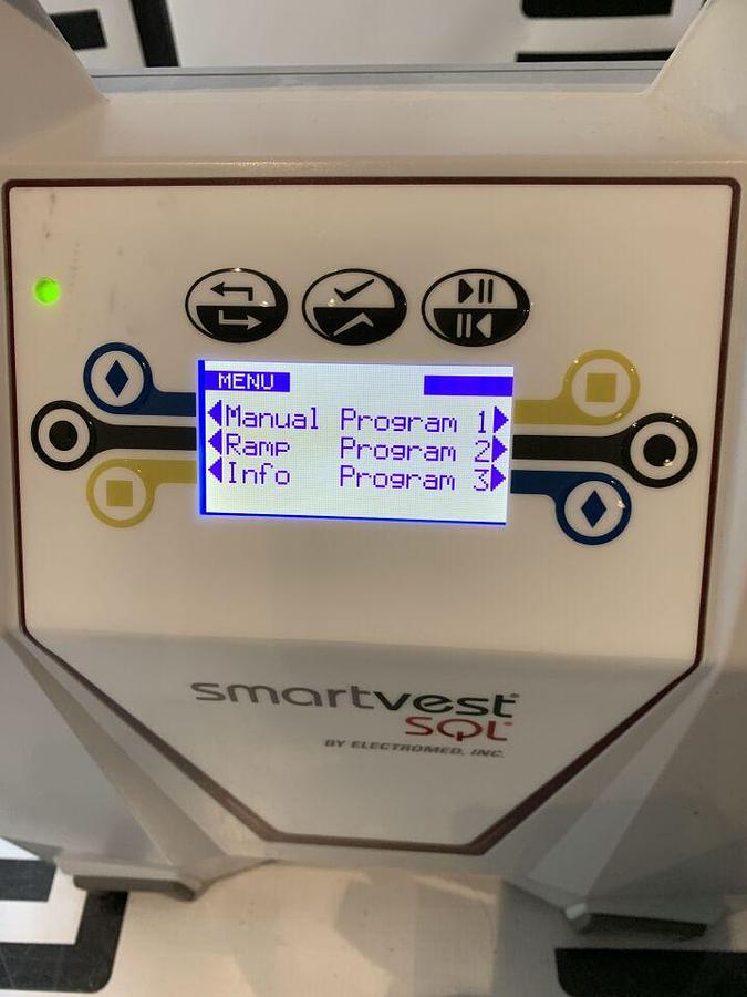 Used SMARTVEST LOW 6 Hours DEMO Unit SQL Airway Clearance Therapy Device System W/ LTU  Adult Large
