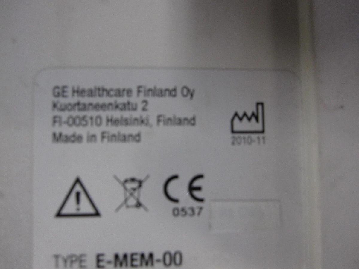 Used GE Healthcare E-MEM-00 Memory Module  Menu and Data Cards