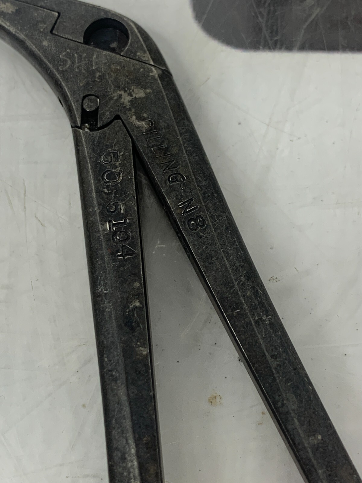 Used Pilling Forceps 50-5104 Jackson Cup Up-Bite  4mm Bronchial Surgical (B)