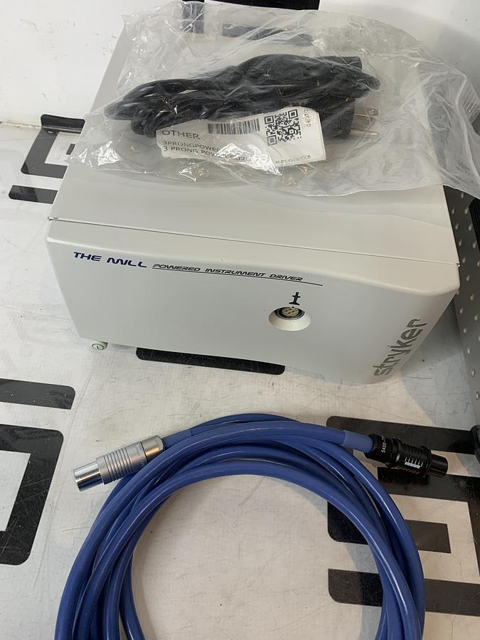 Used Stryker 5400-750 5400-700 5400-704 Bone Mill Set w/ Case & Cable Kit Orthopedics