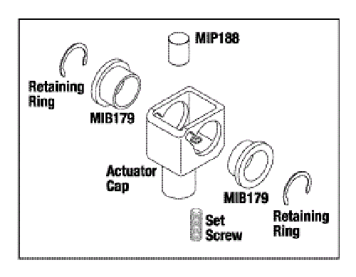 Used MIDMARK RITTER ACTUATOR CAP KIT 404 222 622 MIK189 020-0052-00 020-0052-03 OEM