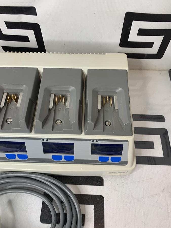 Used Stryker 6110-120 System 6 Battery Charger W/ 4 Charging Bays TESTED WARRANTY