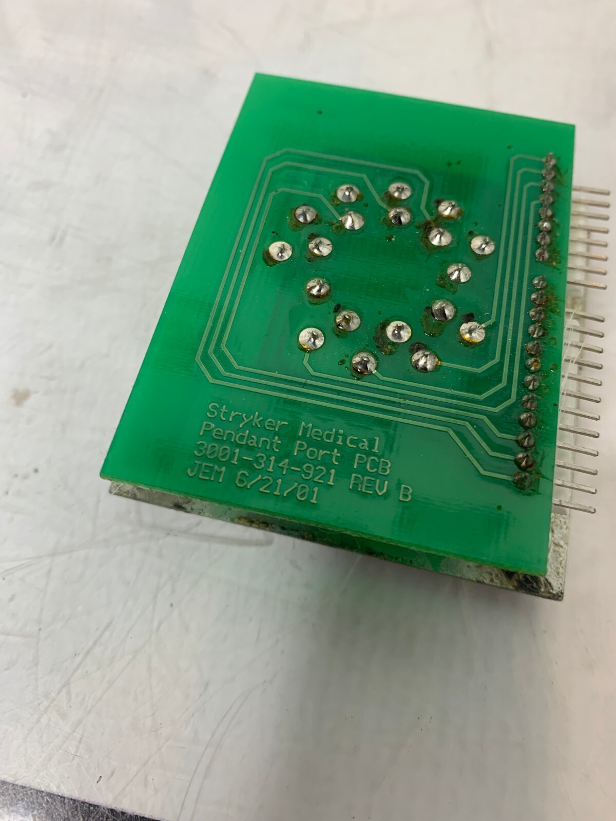 Used Stryker 3005 S3 EX PENDANT PORT PCB  3001-314-921  -920 REV B