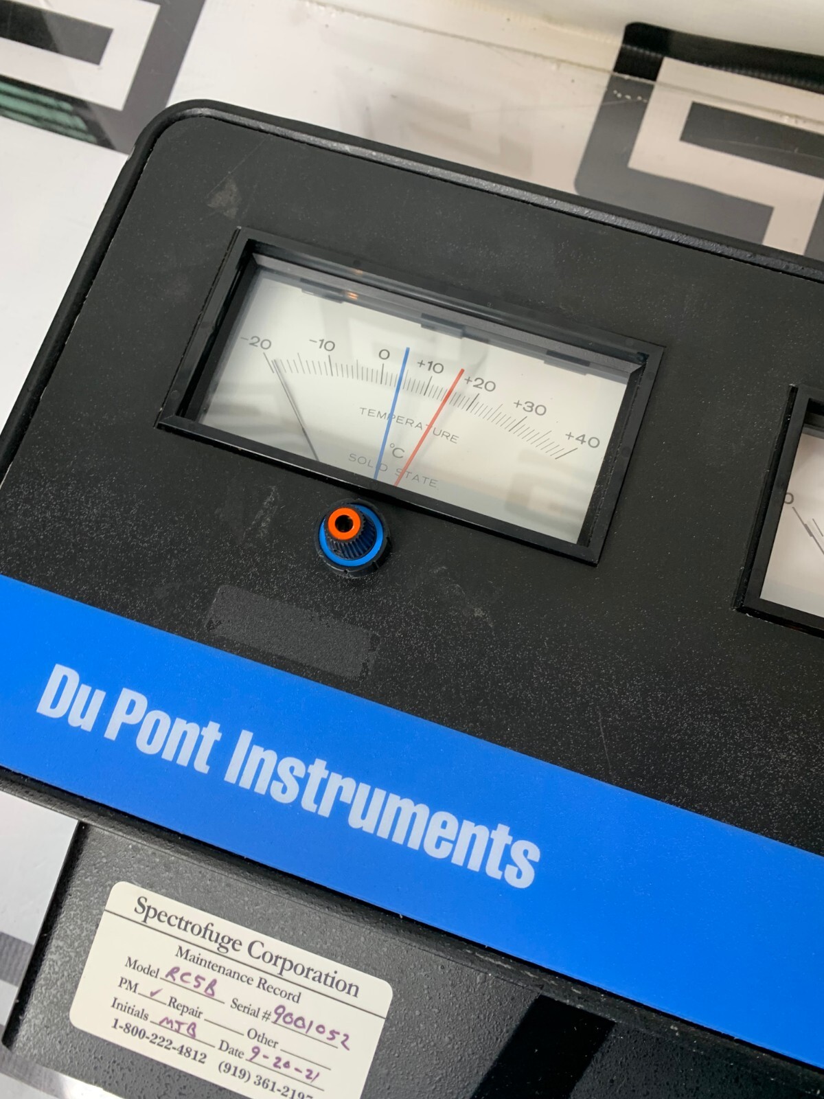 Used SORVALL 74040 FRONT CONSOLE PANEL ASSY HOUSING FOR RC-5B SUPERSPEED CENTRIFUGE