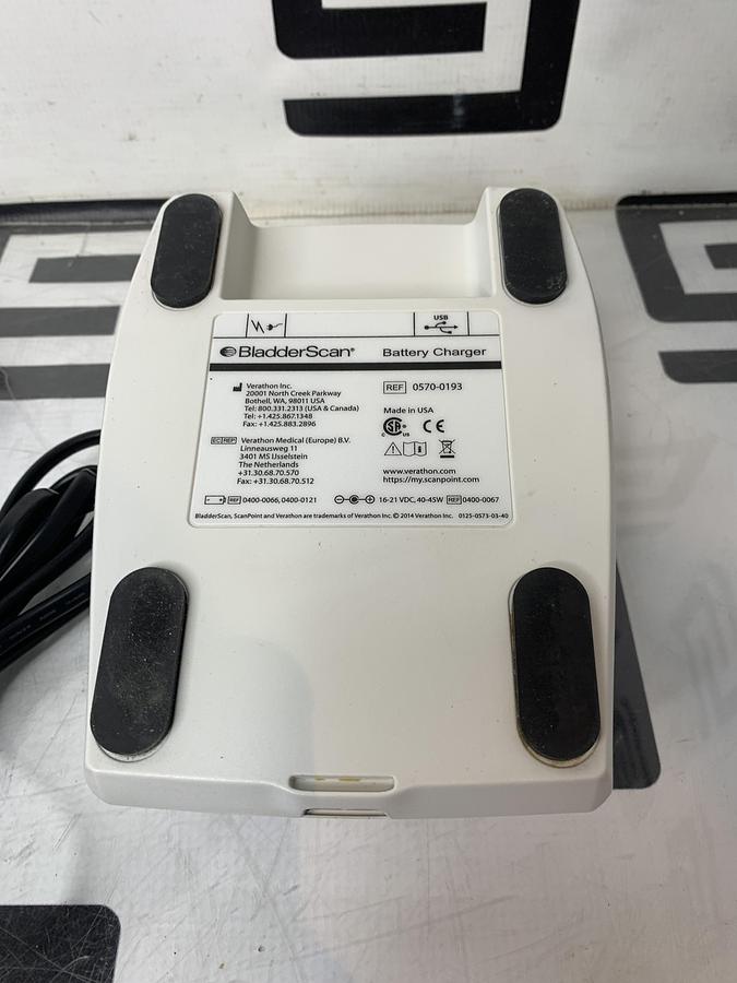 Used Verathon 0570-0193 BladderScan BVI 9400 Battery Charger Wireless Bladder Scan