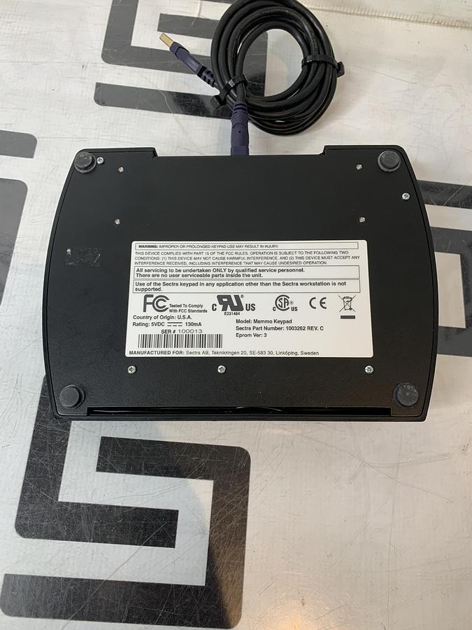 Used Philips Sectra Medical PACS Mammo Keypad Controller 1003262