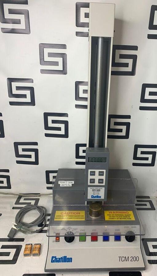 Used TCM200 Motorized Test Stand DFI 500 Digital Force Gauge Tester