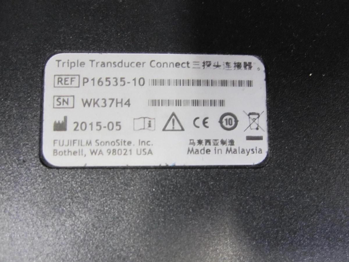 Used Sonosite P16535 Triple Transducer Connect Quick Release P16535-10