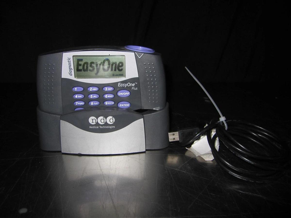 Used NOD EasyOne Plus 2001 Spirometer with Cradle