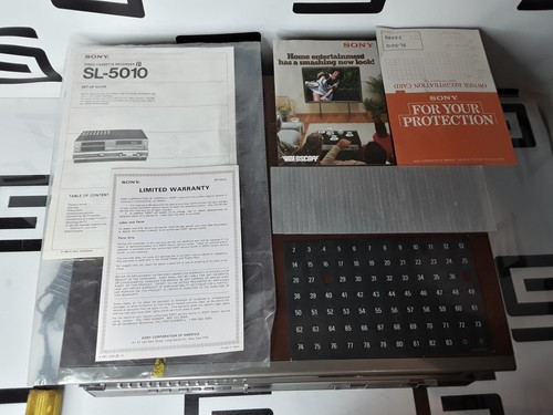 Used Sony SL-5010 Betamax Video Cassette Recorder VCR