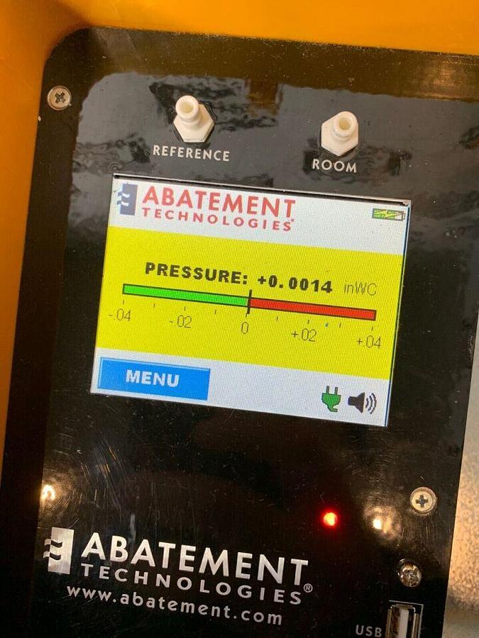 Used ABATEMENT TECHNOLOGIES s PPM3-S Portable Differential Pressure