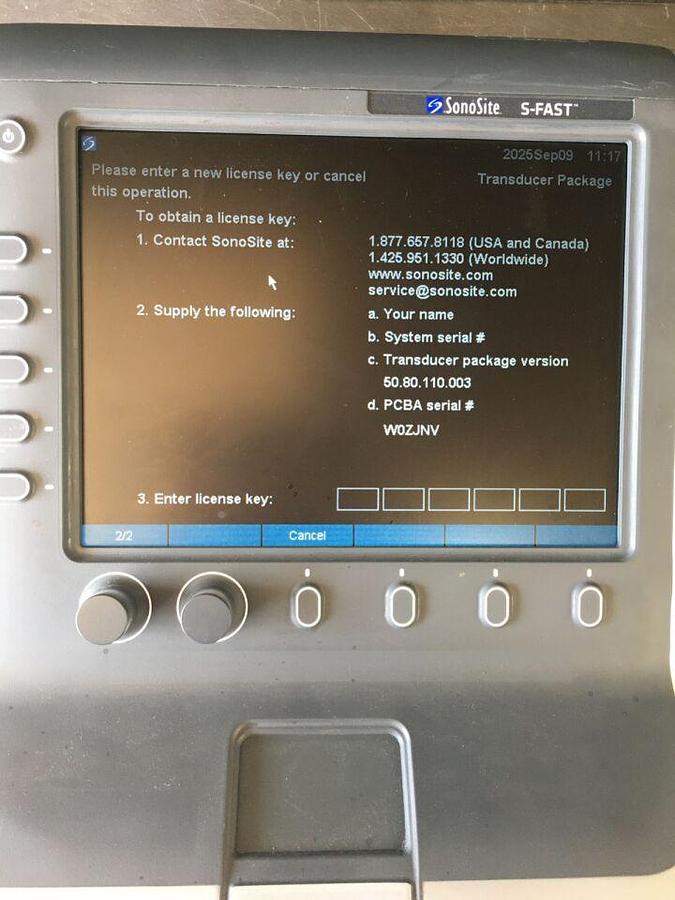 Used S-Fast Ultrasound System PO7578 PO94191