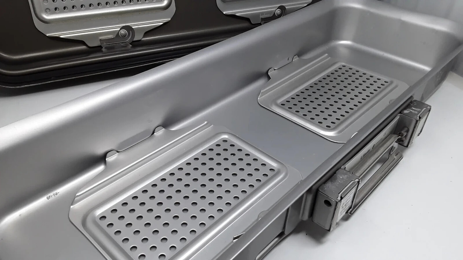 Used V. Mueller CD5-61B Genesis Large Endo Container 28X11 X 6" Deep Perforated Case