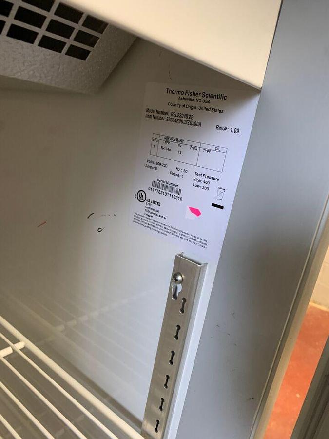 Used THERMO SCIENTIFIC/ REVCO Upright Lab Fridge