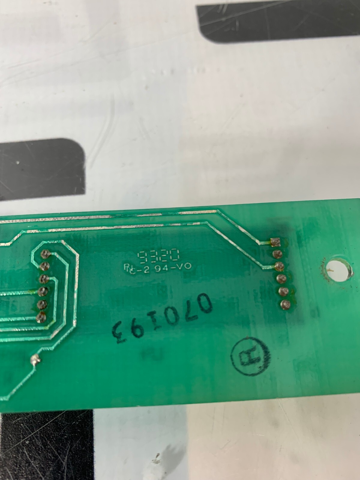 Used Sorvall RT 6000D Digital Display Faceplate Panel PCB Board 9320 Centrifuge ASSY