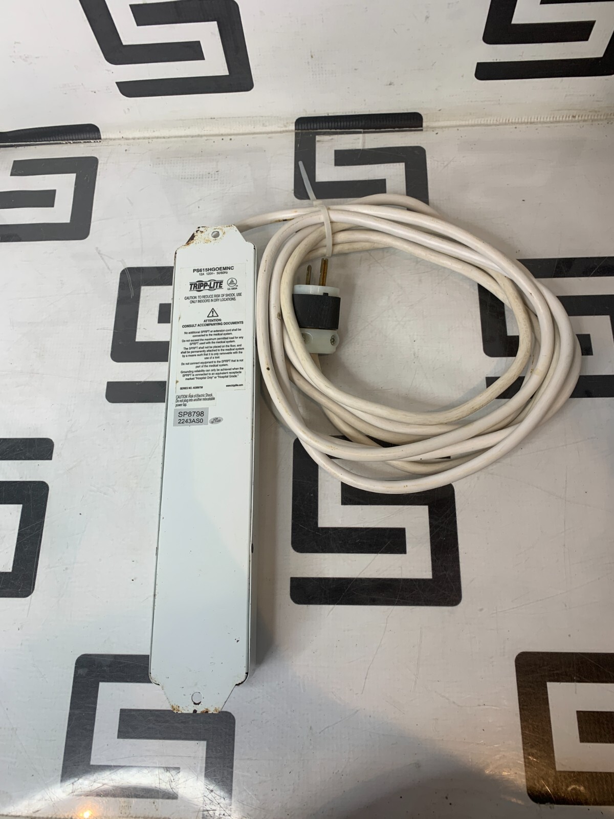 Used TRIPP LITE Hospital-Grade Power Strip 6 OUTLET PS-615-HG-OEM 15' Cord PS615HGOEM
