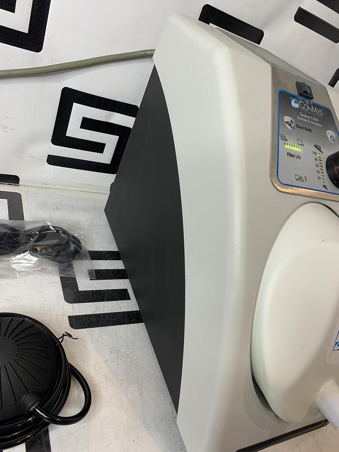 Used Conmed System 1200 Smoke Evacuator W/ Good Filter & Foot Pedal 60-8050-001 Linvatec