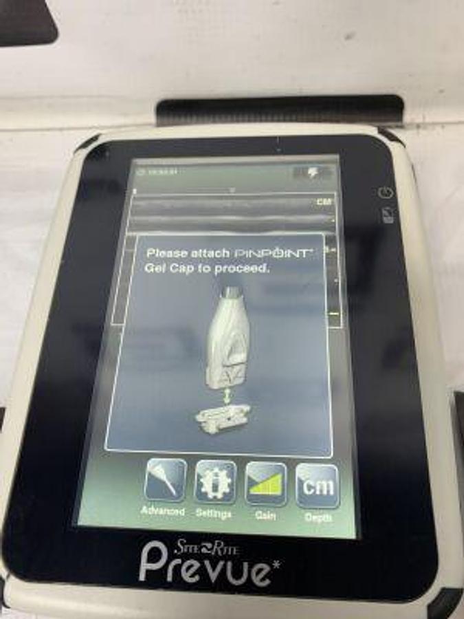 Used BARD SITE RITE PREVUE REF 9770090 PORTABLE ULTRASOUND SYSTEM W/ PROBE & MANUAL
